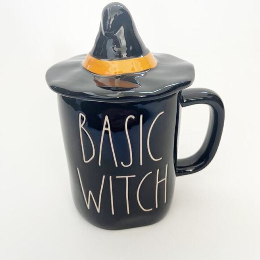Rae Dunn Basic Witch Halloween‎ Mug With Witch Black Brand New Cup Coffee